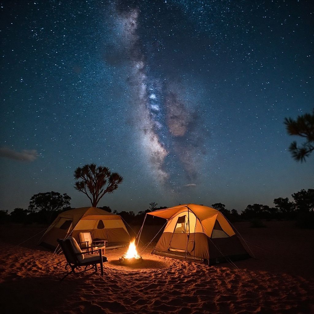 Outback camping under Southern Hemisphere stars